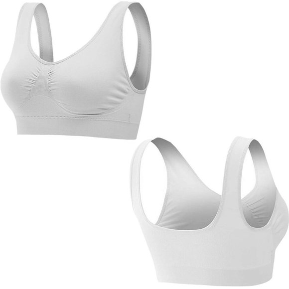 Yoga 3Pack Sport Bras Seamless Wire Free Weight Support Tank - Picture 8 of 16